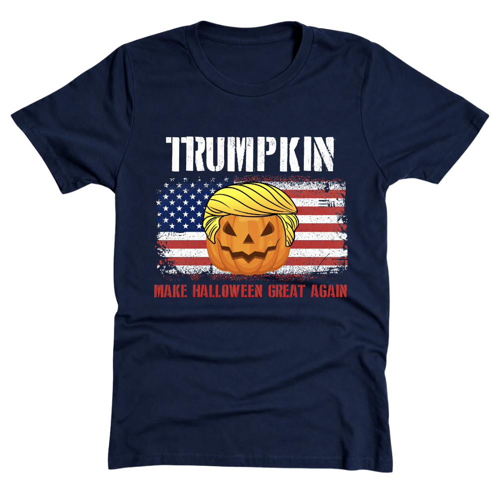 Trumpkin American Flag Halloween - T-Shirt