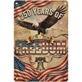 250 Years Of Freedom Metal Sign Eagle 1776 2026 USA