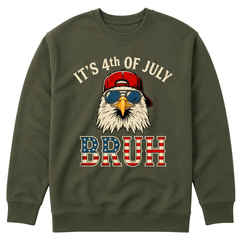 4th Of July Eagle Bruh Funny Patriotic USA - Sweater
