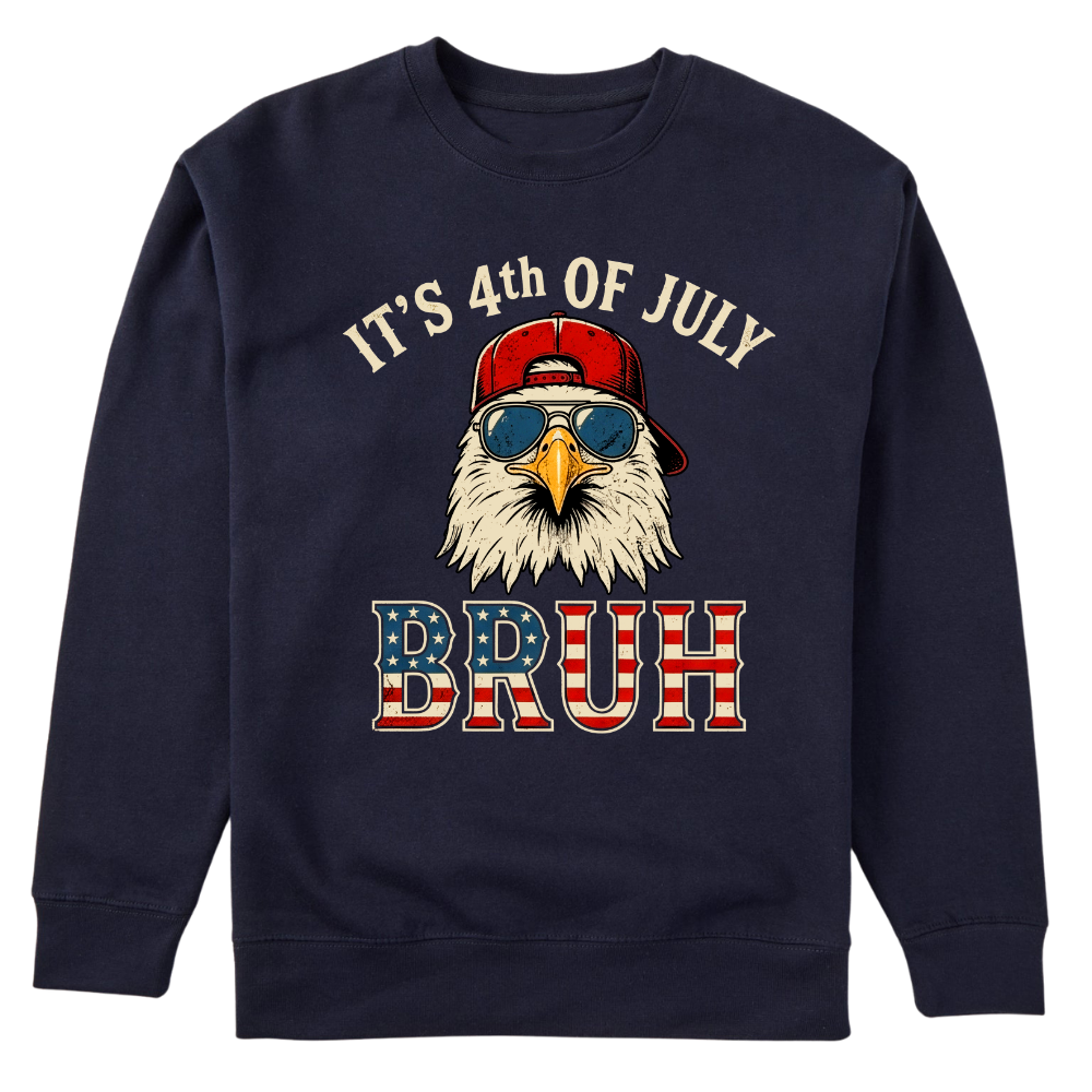 4th Of July Eagle Bruh Funny Patriotic USA - Sweater