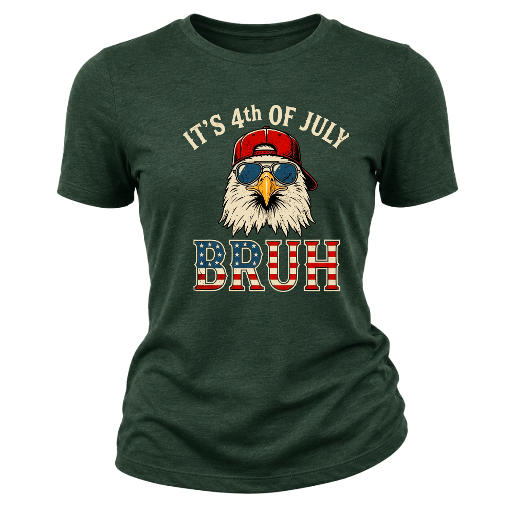 4th Of July Eagle Bruh Funny Patriotic USA - Women T-Shirt