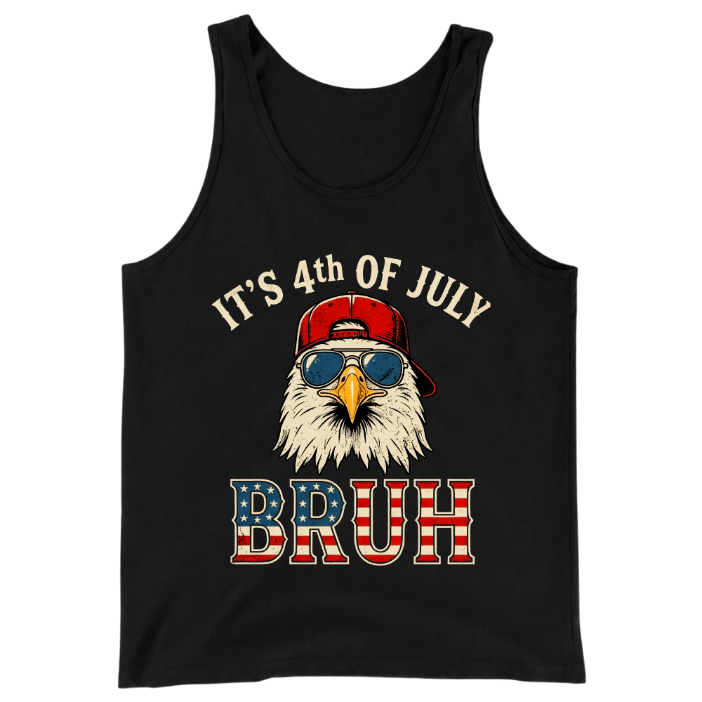 4th Of July Eagle Bruh Funny Patriotic USA - Tank Top