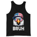 Patriotic Eagle Bruh 4th of July USA Flag - Tank Top