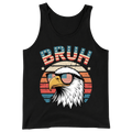 Patriotic Eagle Bruh, Funny American Flag - Tank Top