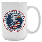 United States 250 Years Eagle Mug 1776 2026 USA