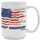 America 250th Anniversary Mug 1776 2026 USA Flag