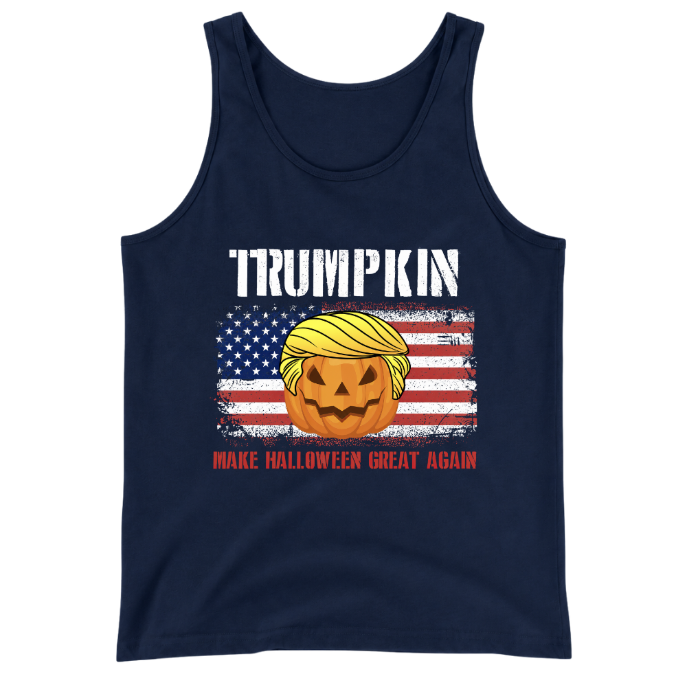 Trumpkin American Flag Halloween - Tank Top