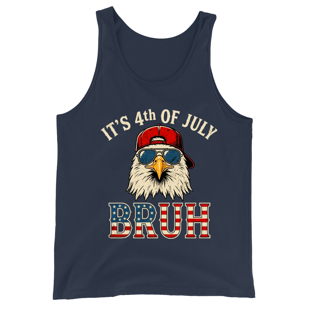 4th Of July Eagle Bruh Funny Patriotic USA - Tank Top