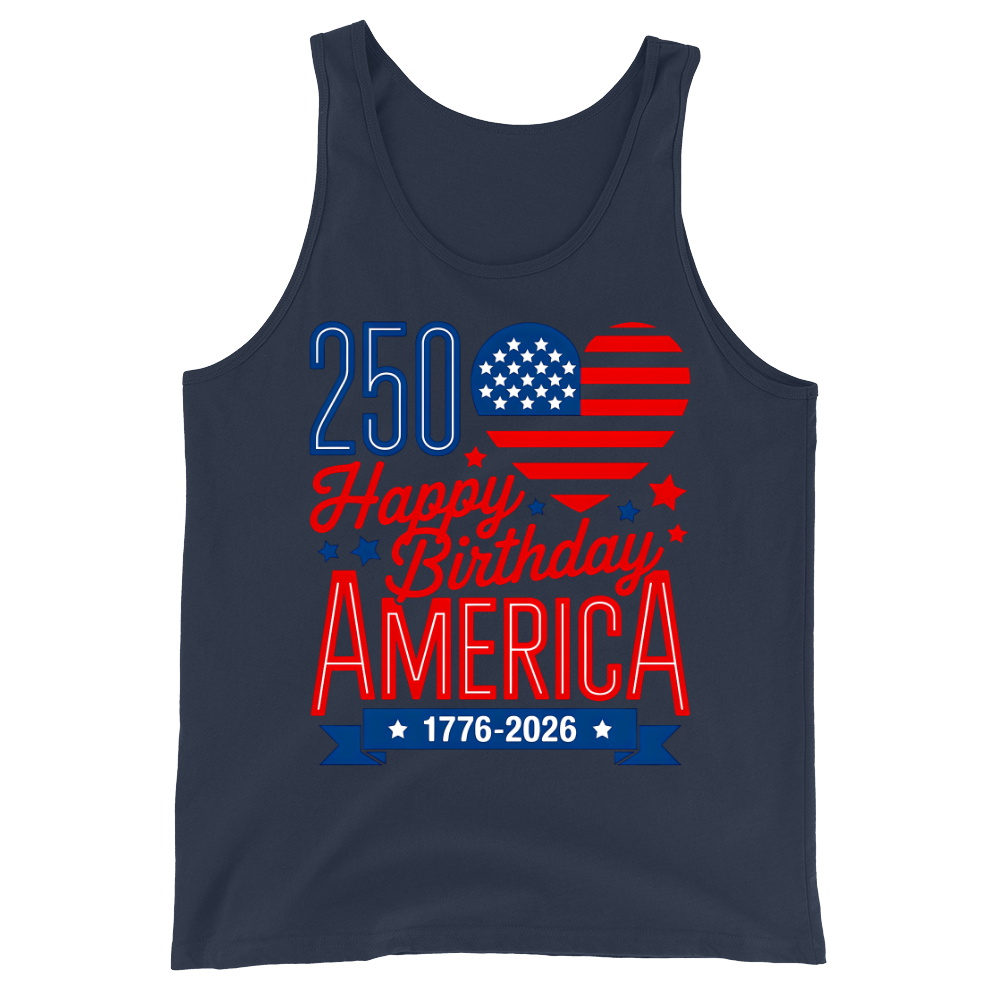 250th Birthday America 1776 2026 USA - Tank Top