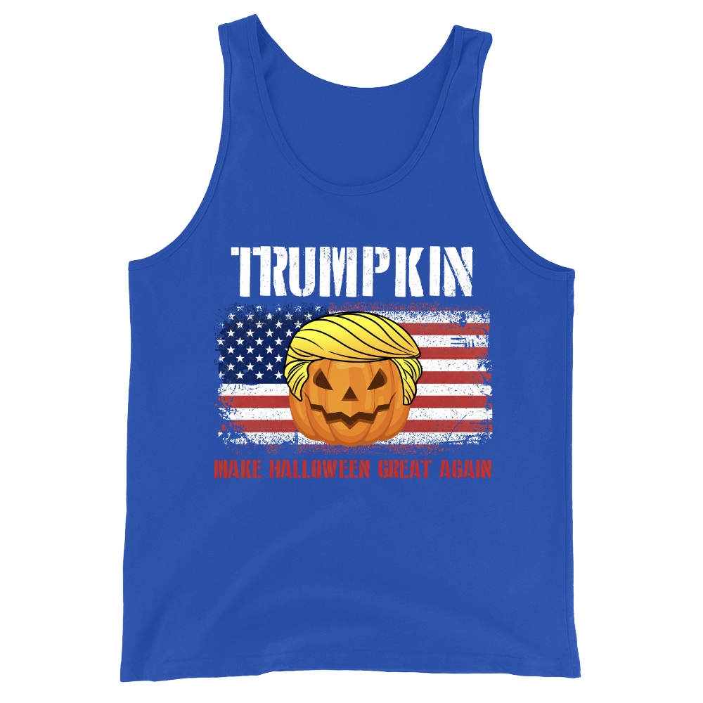 Trumpkin American Flag Halloween - Tank Top