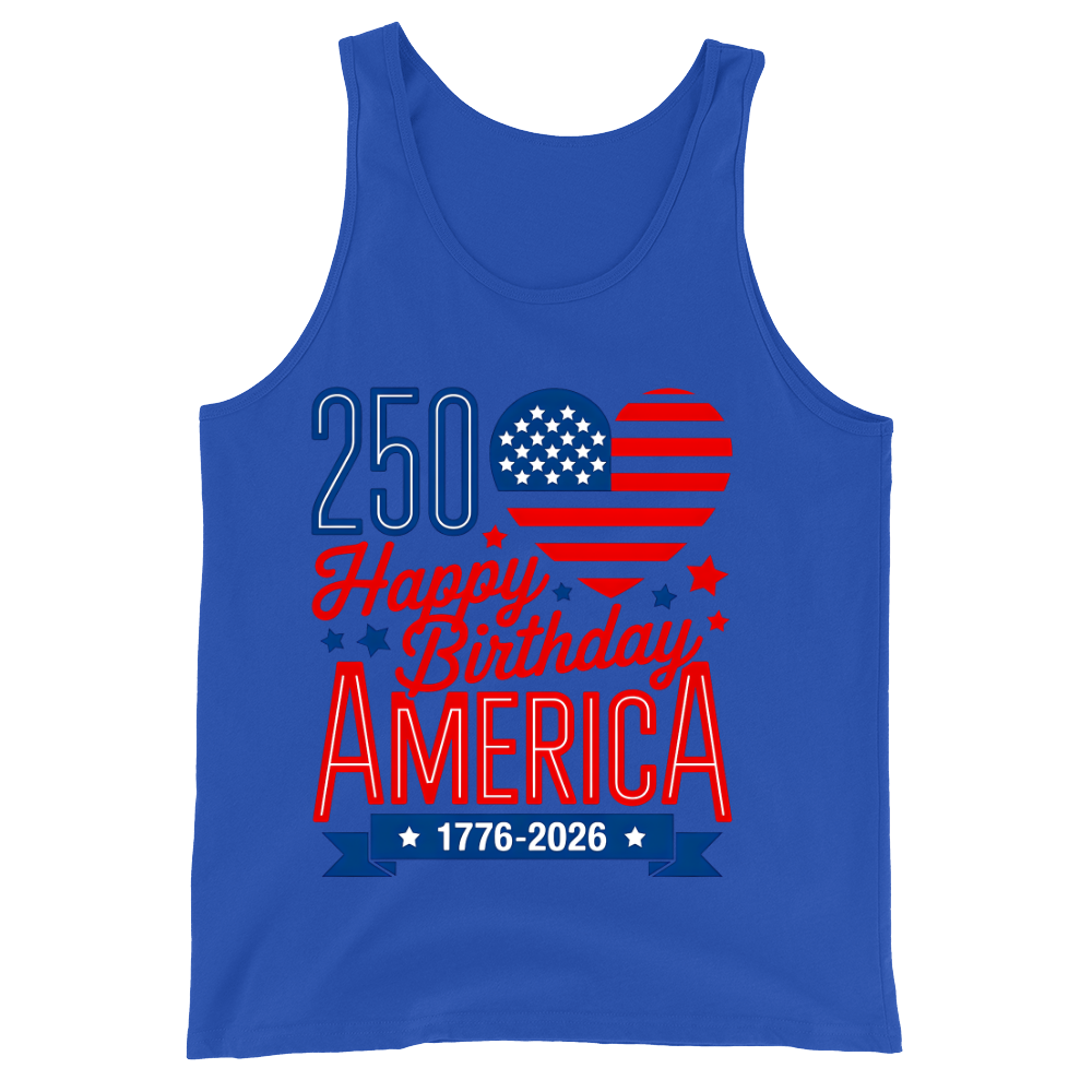 250th Birthday America 1776 2026 USA - Tank Top