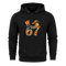 67 Patriotic Eagle Six Seven Meme Vintage American Flag - Hoodie