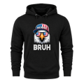 Patriotic Eagle Bruh 4th of July USA Flag - Hoodie