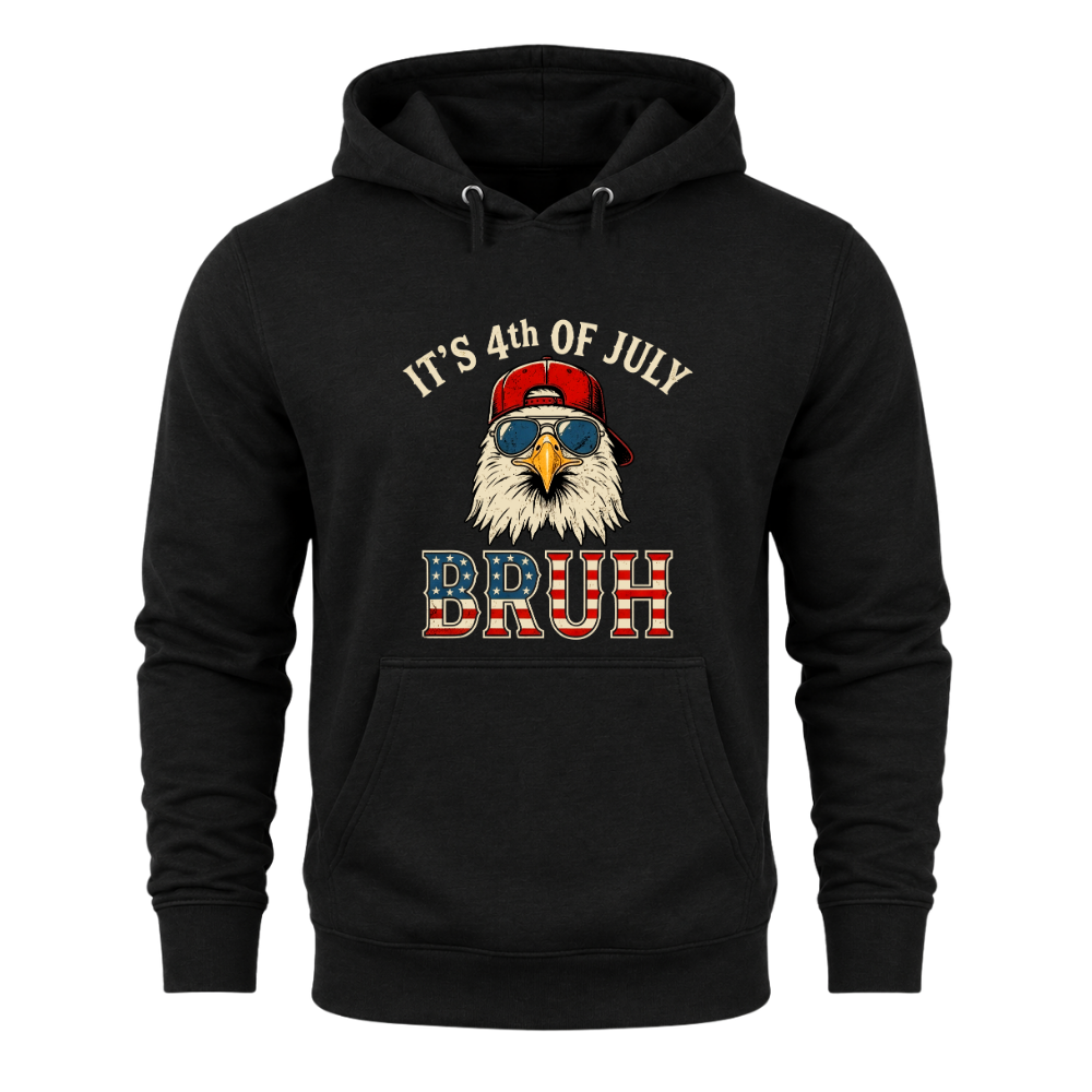 4th Of July Eagle Bruh Funny Patriotic USA - Hoodie