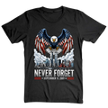 9/11 Never Forget Eagle Memorial - T-Shirt