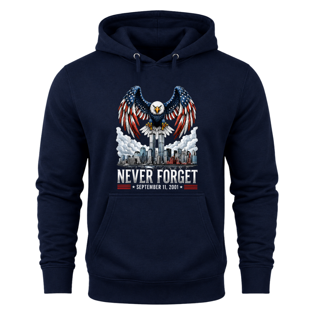 9/11 Never Forget Eagle Memorial - Hoodie