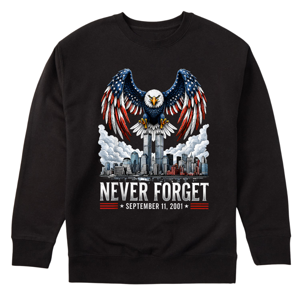 9/11 Never Forget Eagle Memorial - Sweater