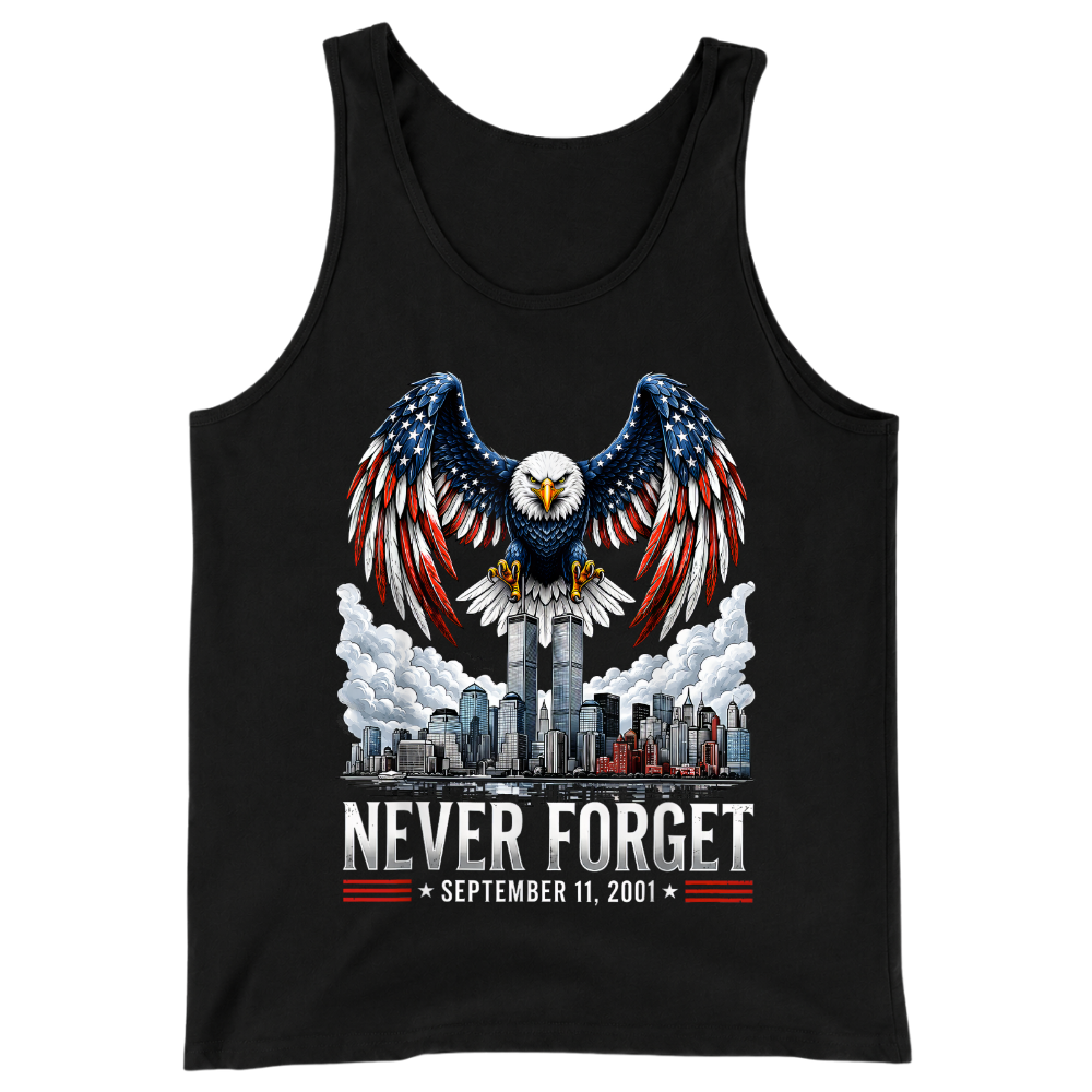 9/11 Never Forget Eagle Memoria - Tank Top