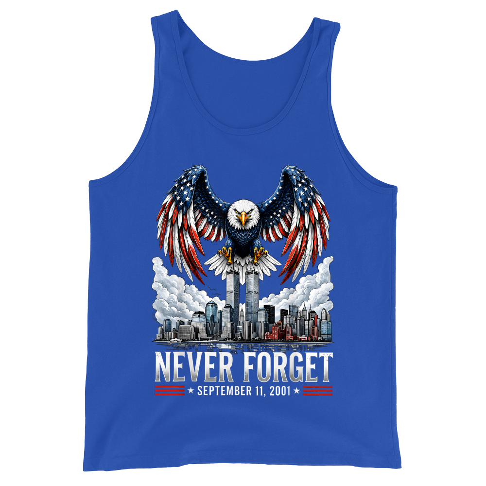 9/11 Never Forget Eagle Memoria - Tank Top