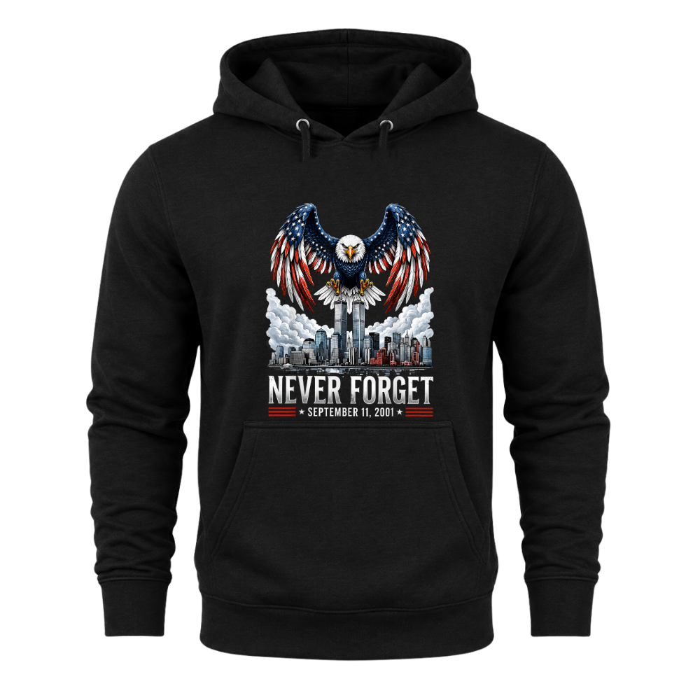 9/11 Never Forget Eagle Memorial - Hoodie