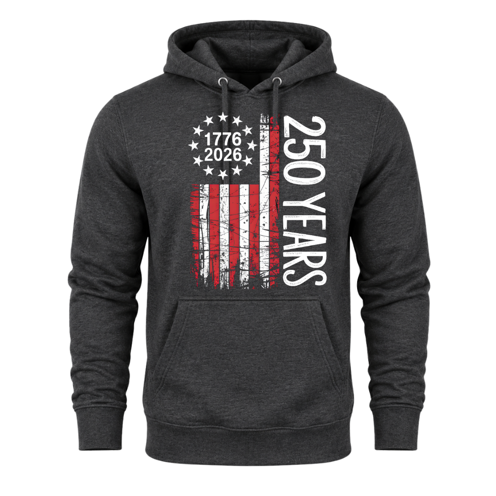America Flag 1776 2026 USA 250 Years - Hoodie