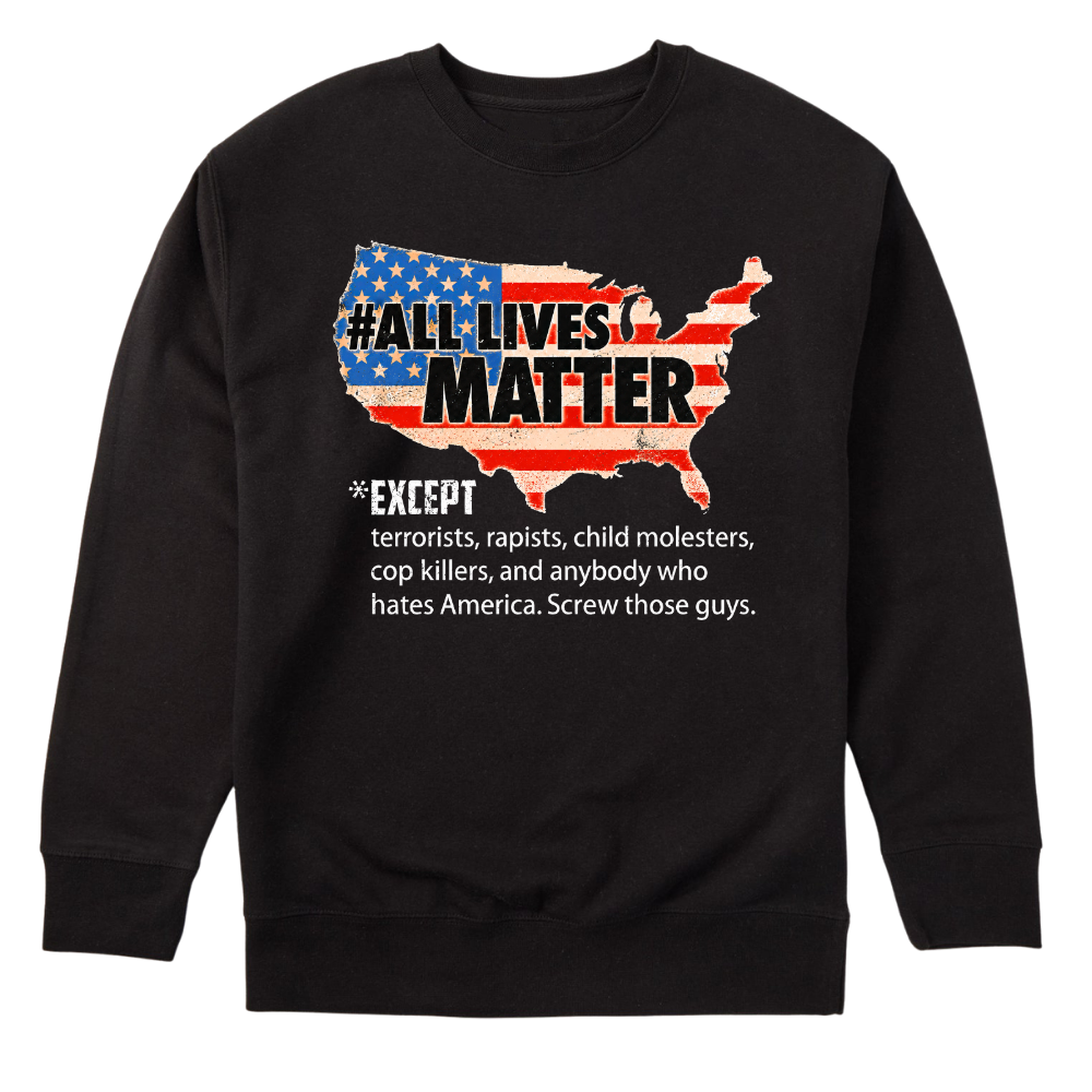 All Lives Matter Patriotic USA Flag - Sweater