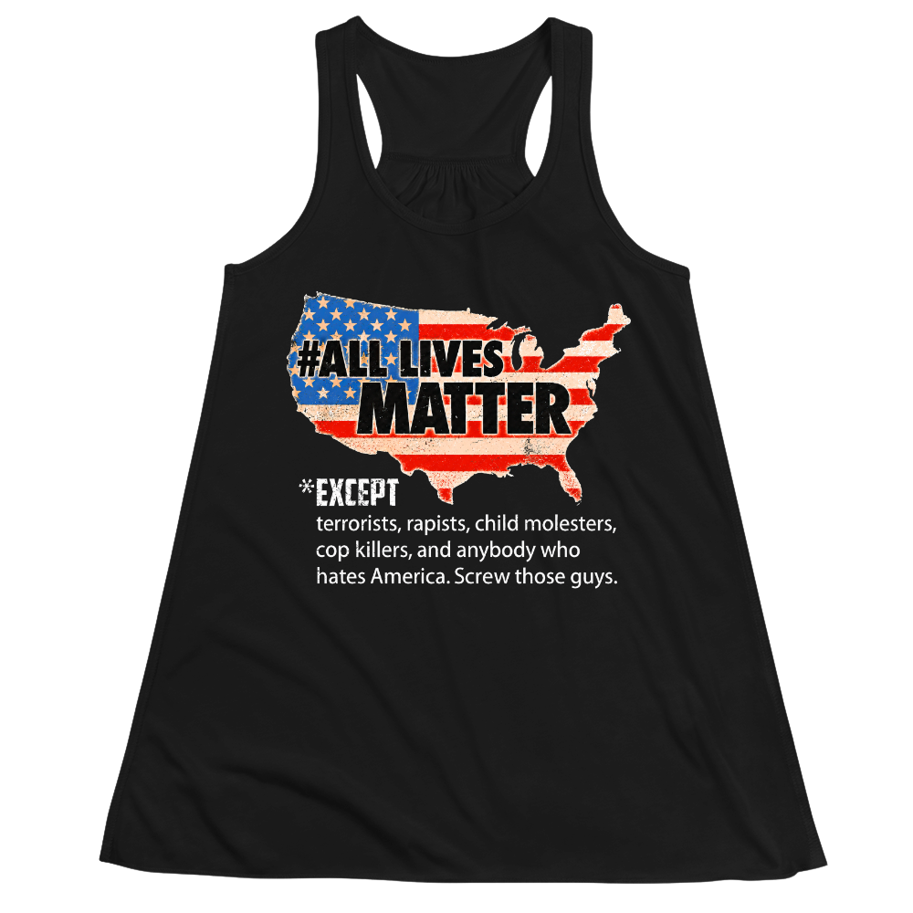 All Lives Matter Patriotic USA Flag - Women Tank Top