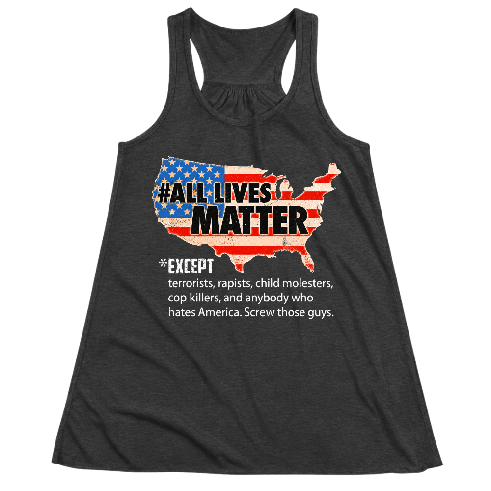 All Lives Matter Patriotic USA Flag - Women Tank Top