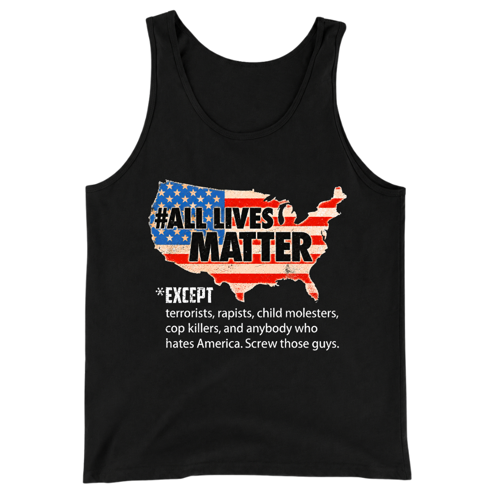 All Lives Matter Patriotic USA Flag - Tank Top