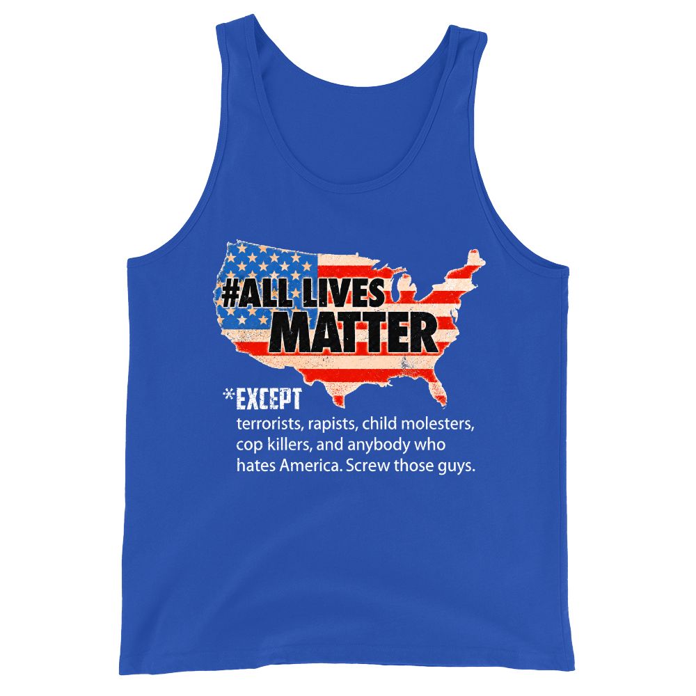 All Lives Matter Patriotic USA Flag - Tank Top