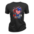 America 250 Years 1776 2026 Heart - Women T-Shirt