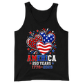 America 250 Years 1776 2026 Heart - Tank Top