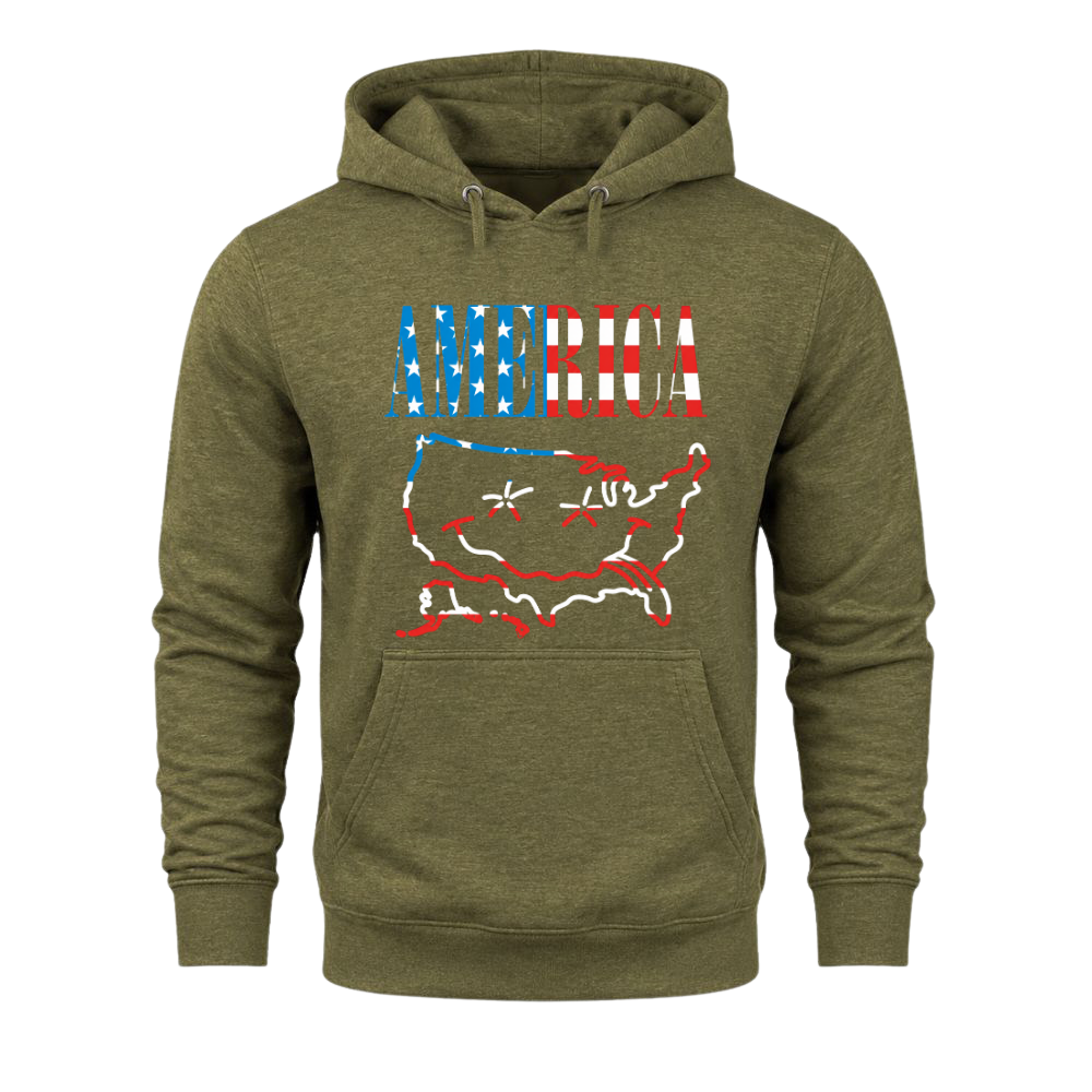America Map - Hoodie
