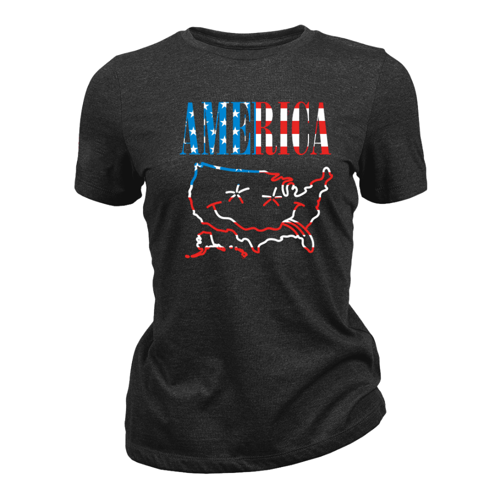 America Map - Women T-Shirt