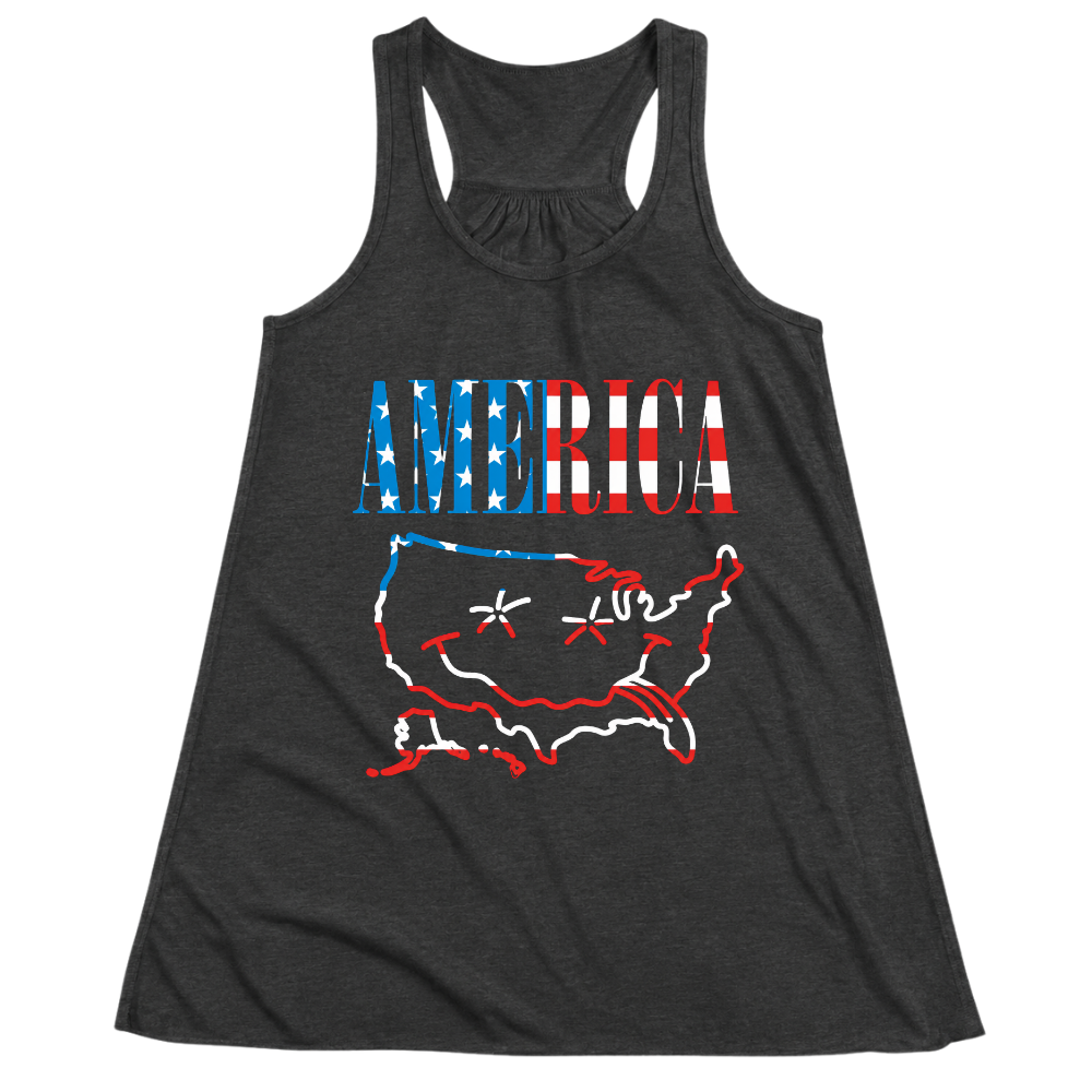 America Map - Women Tank Top
