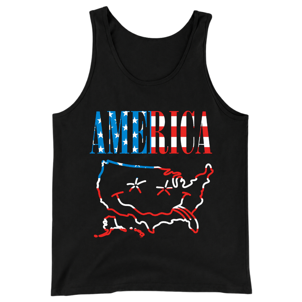 America Map - Tank Top
