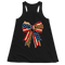 American Flag Bow Patriotic Leopard Ribbon - Women Tank Top
