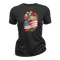 American Flag Flower Patriotic Floral USA - Women T-Shirt