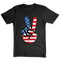 American Flag Peace Sign Design 4th Of July Patriotic USA Pride - T-Shirt