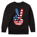 American Flag Peace Sign Design 4th Of July Patriotic USA Pride - Sweater