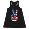 American Flag Peace Sign Design 4th Of July Patriotic USA Pride - Women Tank Top