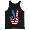 American Flag Peace Sign Design 4th Of July Patriotic USA Pride - Tank Top