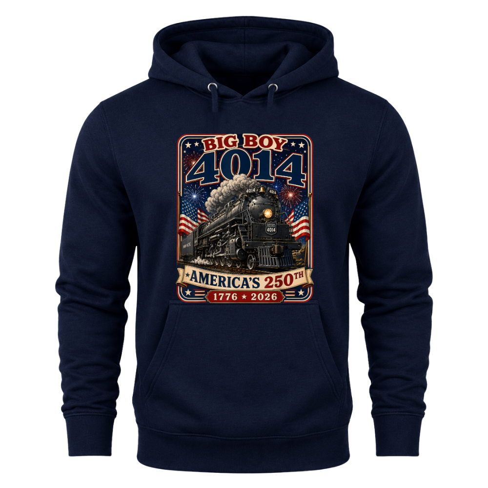 Big Boy 4014 Train America 250th Anniversary Patriotic - Hoodie