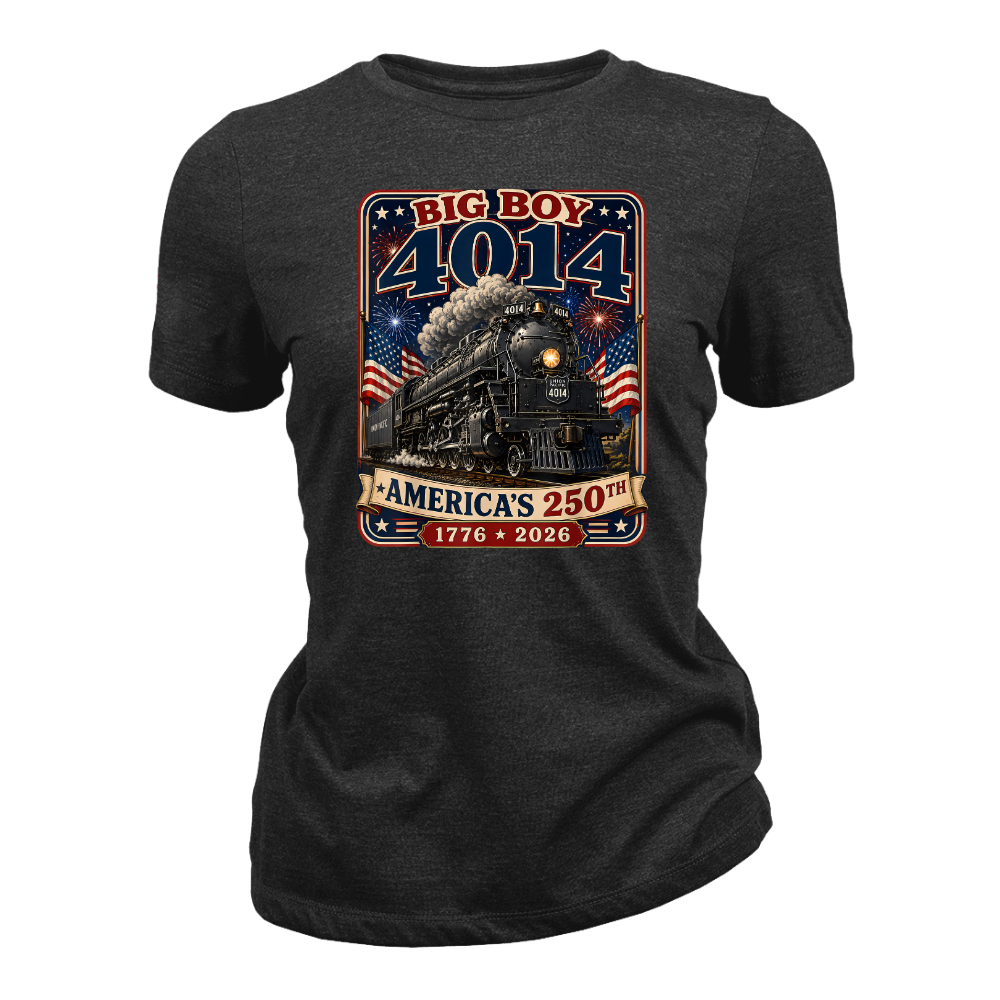 Big Boy 4014 Train America 250th Anniversary Patriotic - Women T-Shirt