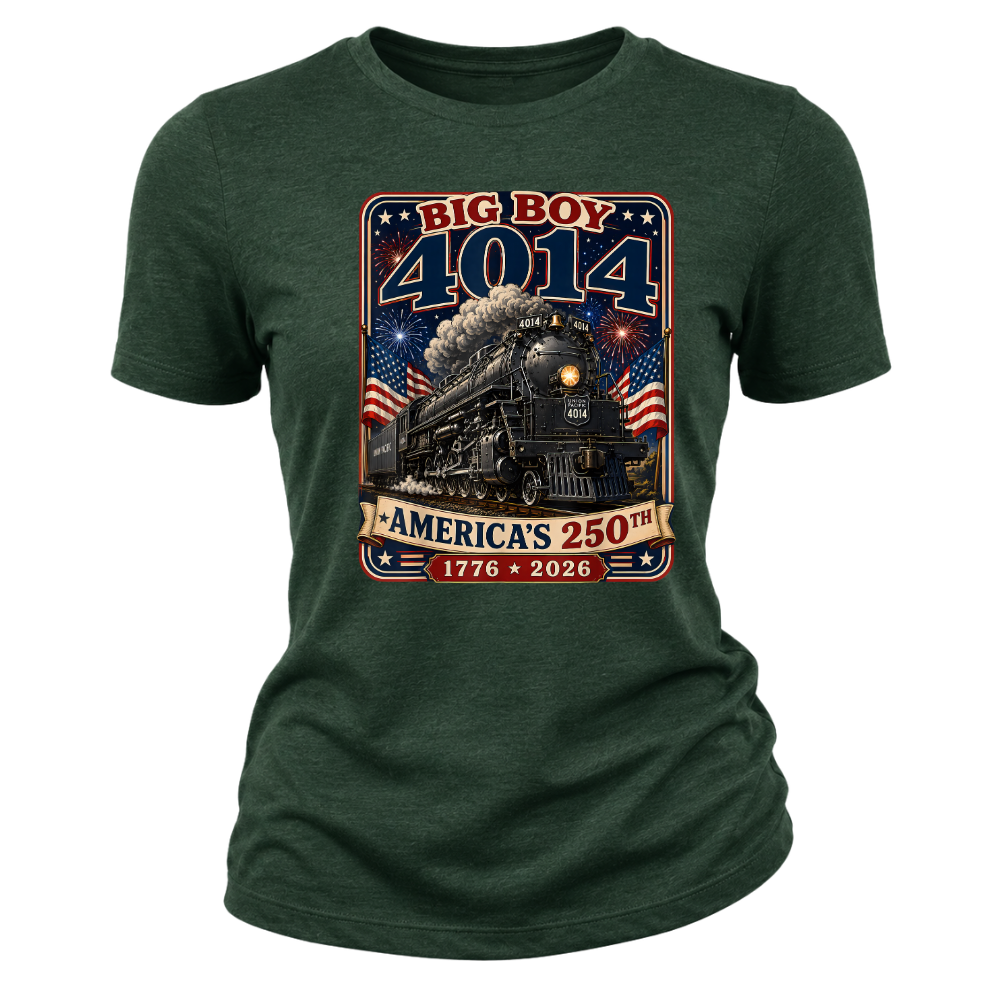 Big Boy 4014 Train America 250th Anniversary Patriotic - Women T-Shirt