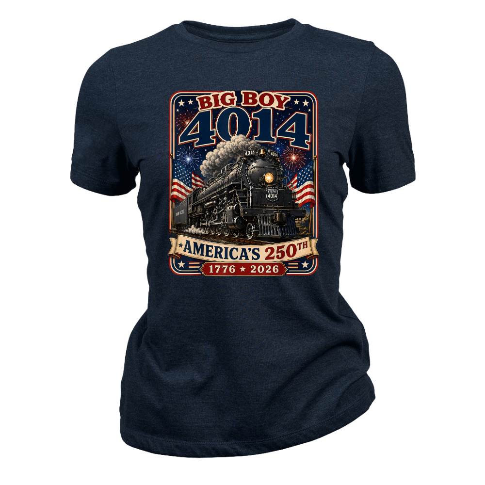 Big Boy 4014 Train America 250th Anniversary Patriotic - Women T-Shirt