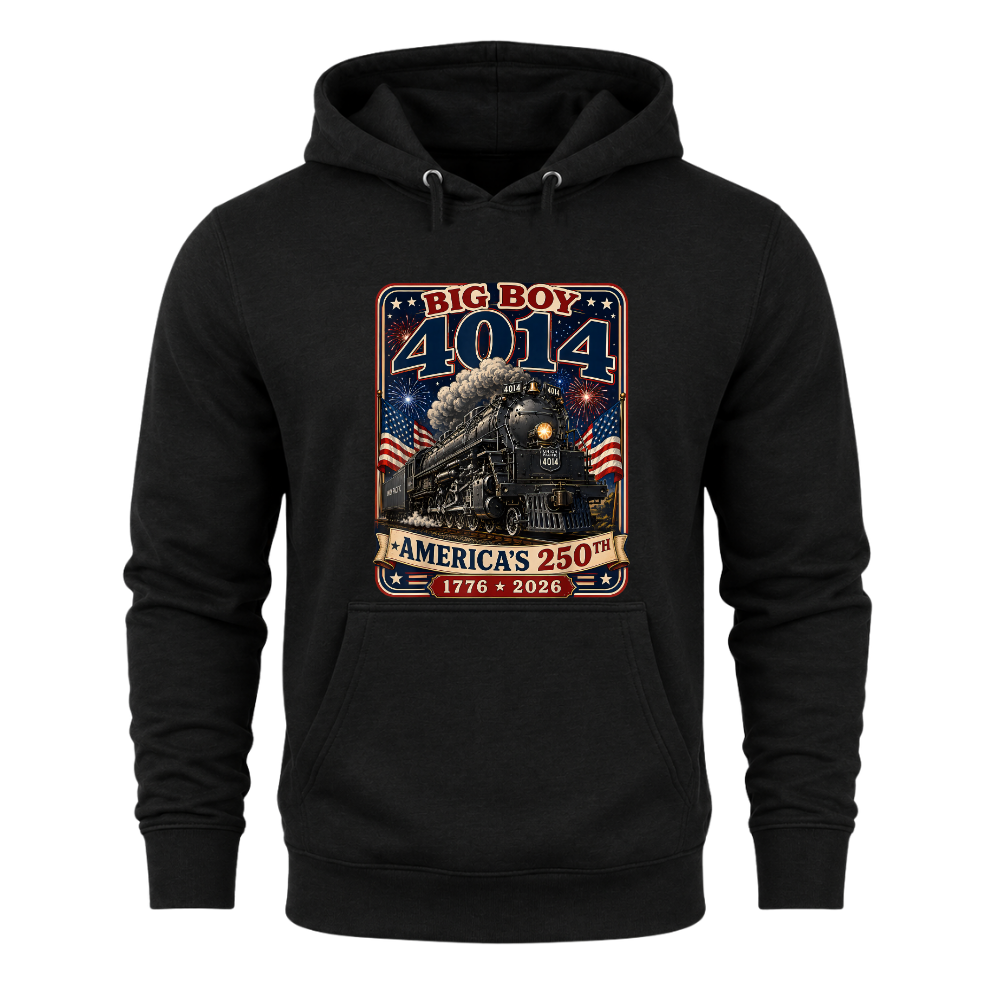 Big Boy 4014 Train America 250th Anniversary Patriotic - Hoodie