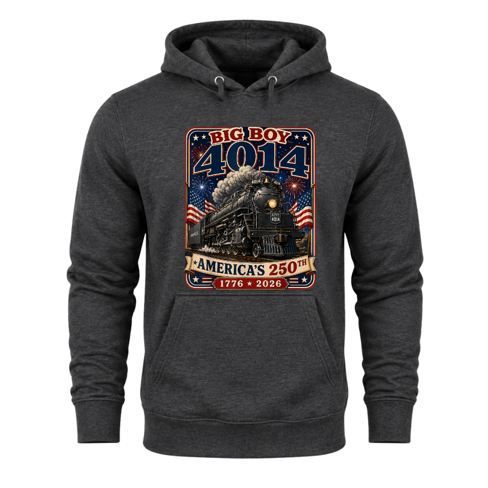 Big Boy 4014 Train America 250th Anniversary Patriotic - Hoodie