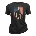 Bigfoot American Flag 4th Of July Patriotic Sasquatch USA - Women T-Shirt