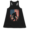 Bigfoot American Flag 4th Of July Patriotic Sasquatch USA - Women Tank Top